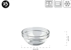 Schalen & Schüsseln|Die moderne Hausfrau Schüssel 10,5 cm 6-er Set EMPILABLE