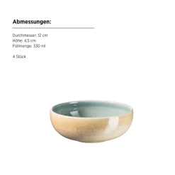 Die moderne Hausfrau Schüssel Set, Steinzeug Candy Blau