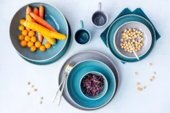 Die moderne Hausfrau Schüssel Set, Steinzeug Candy Blau