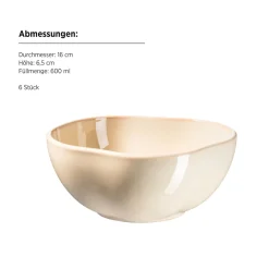 Schalen & Schüsseln|Die moderne Hausfrau Schüssel Set, Steinzeug Cordelia Sand