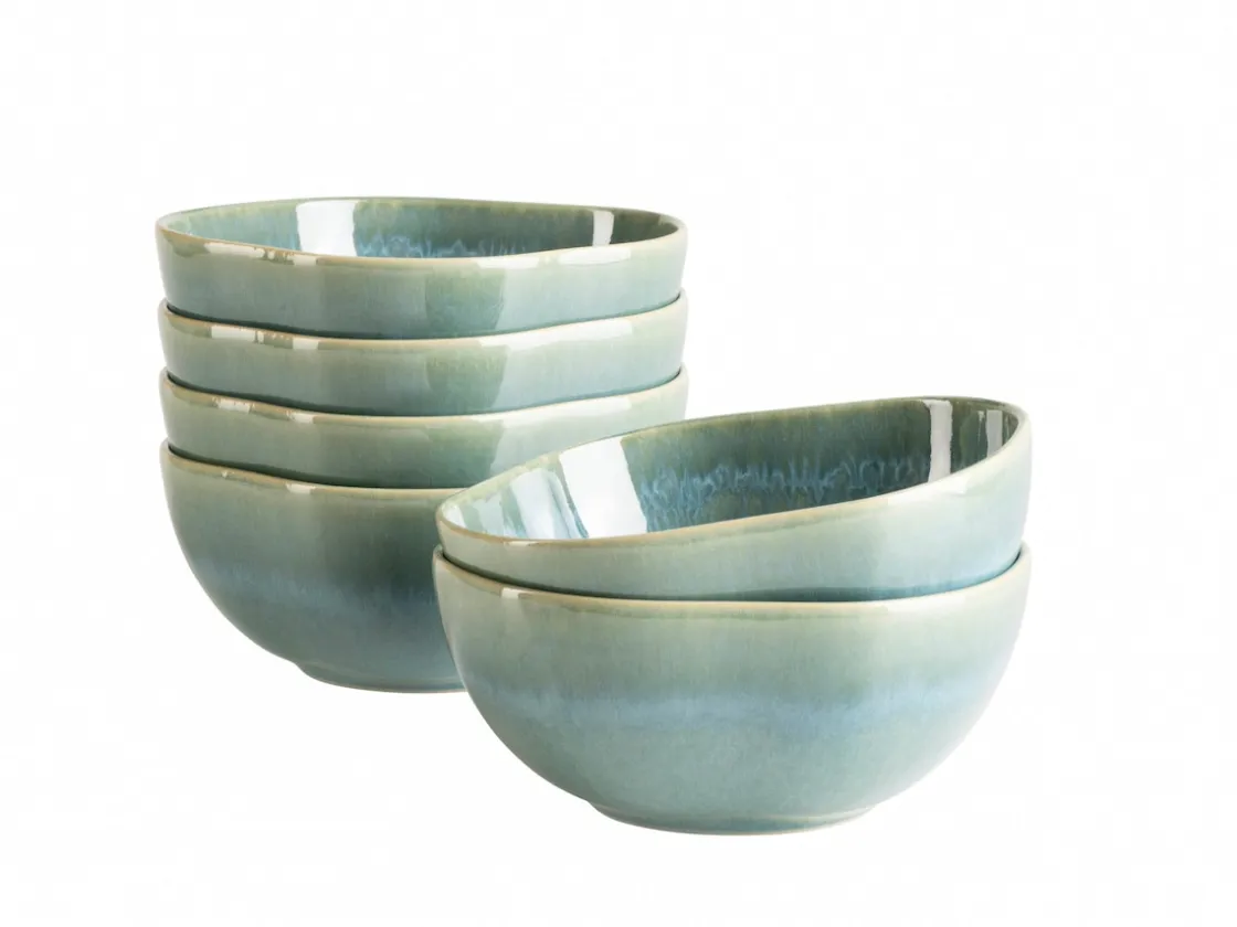 Schalen & Schüsseln|Die moderne Hausfrau Schüssel Set, Steinzeug Cordelia Grün / Blau
