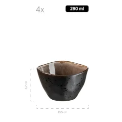 Schalen & Schüsseln|Die moderne Hausfrau Schüssel-Set, Keramik Niara Organic 9 x Schüssel