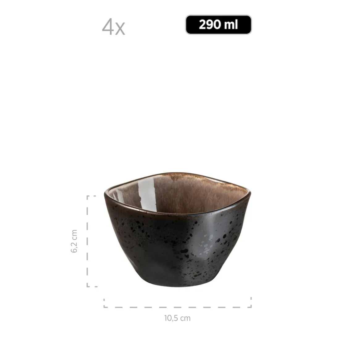 Schalen & Schüsseln|Die moderne Hausfrau Schüssel-Set, Keramik Niara Organic 9 x Schüssel