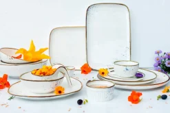 Schalen & Schüsseln|Die moderne Hausfrau Schüssel-Set, Porzellan Pintar Beige / Braun