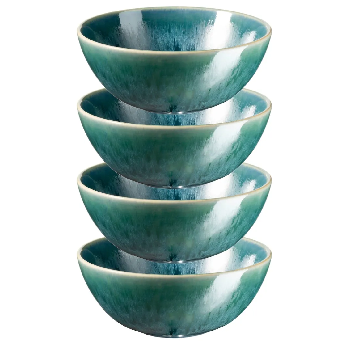 Schalen & Schüsseln|Die moderne Hausfrau Schüssel-Set, Steinzeug Carellia Blau