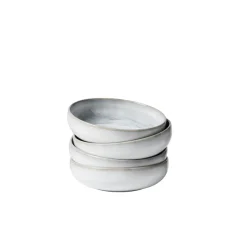 Schalen & Schüsseln|Die moderne Hausfrau Schüssel-Set, Steinzeug TIEFER SEE Grau / Weiß