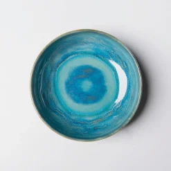 Schalen & Schüsseln|Die moderne Hausfrau Schüssel-Set, Steinzeug TIEFER SEE Blau / Grün