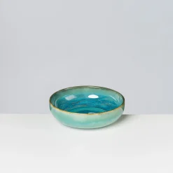 Schalen & Schüsseln|Die moderne Hausfrau Schüssel-Set, Steinzeug TIEFER SEE Blau / Grün