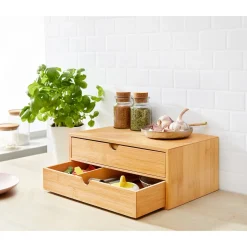 Schubladenorganizer|Schrankorganizer|Die moderne Hausfrau Schubladen-Schränkchen "Bambus"