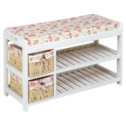 Schränke & Regale·Schuhregale & Schuhbänke|Die moderne Hausfrau Schuhbank „Rosenpracht“