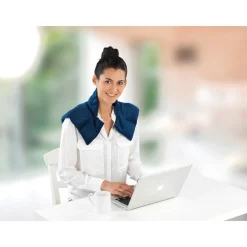 Die moderne Hausfrau Schulterkissen "warm & kalt" dunkelblau