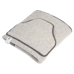 Kuscheldecken|Wellness-Freunde|Die moderne Hausfrau Schurwoll-Fleece Kniedecke, 120x100 cm