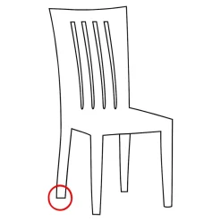 Stuhlkappen|Stuhl-Kappen & Schutz-Gleiter|Die moderne Hausfrau Schutz-Gleiter, 8 Stück mit Nagel