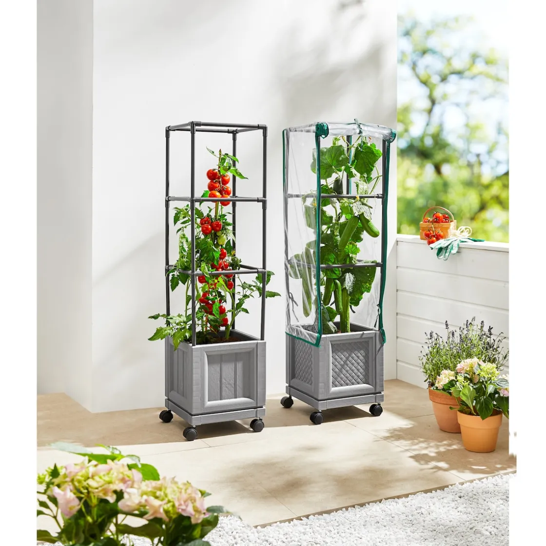 Winterschutz Für Pflanzen|Die moderne Hausfrau Schutzhaube für XXL-Pflanzturm Einfach