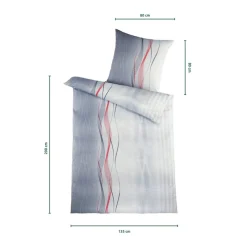 Bettzubehör ·Bettwäsche & Spannbettlaken|Die moderne Hausfrau Seersucker Bettwäsche High Class, 2-teilig, 135x200 cm Swing