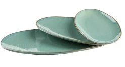 Servierzubehör|Die moderne Hausfrau Servierplatten-Set, Keramik Nottingham Grün