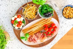 Die moderne Hausfrau Servierplatten-Set, Steinzeug Frozen Weiß