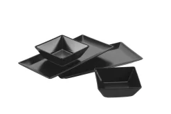 Servierzubehör|Die moderne Hausfrau Servier-Set, Porzellan MANHATTAN CITY Schwarz