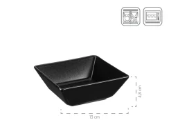 Servierzubehör|Die moderne Hausfrau Servier-Set, Porzellan MANHATTAN CITY Schwarz