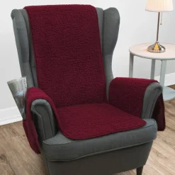 Sesselschoner|Sitzmöbel ·Sesselschoner|Die moderne Hausfrau Sesselschoner aus Schurwolle bordeaux