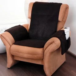 Sesselschoner|Sitzmöbel ·Sesselschoner|Die moderne Hausfrau Sesselschoner aus Schurwolle braun