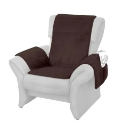 Sesselschoner|Sitzmöbel ·Sesselschoner|Die moderne Hausfrau Sesselschoner mit Schurwolle braun