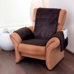 Sesselschoner|Sitzmöbel ·Sesselschoner|Die moderne Hausfrau Sesselschoner mit Schurwolle braun