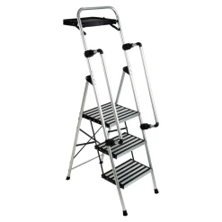 Trittleitern|Trittleitern|Die moderne Hausfrau Sicherheitsleiter, Trittleiter 3 Stufen mit Handlauf