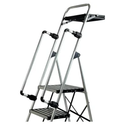 Trittleitern|Trittleitern|Die moderne Hausfrau Sicherheitsleiter, Trittleiter 3 Stufen mit Handlauf