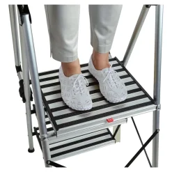 Trittleitern|Trittleitern|Die moderne Hausfrau Sicherheitsleiter, Trittleiter 3 Stufen mit Handlauf