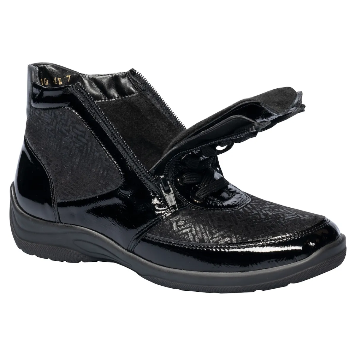 Damen Die moderne Hausfrau Siefelette "Hesna" schwarz