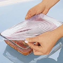 Die moderne Hausfrau Silikondeckel dehnbar, 4 Stück