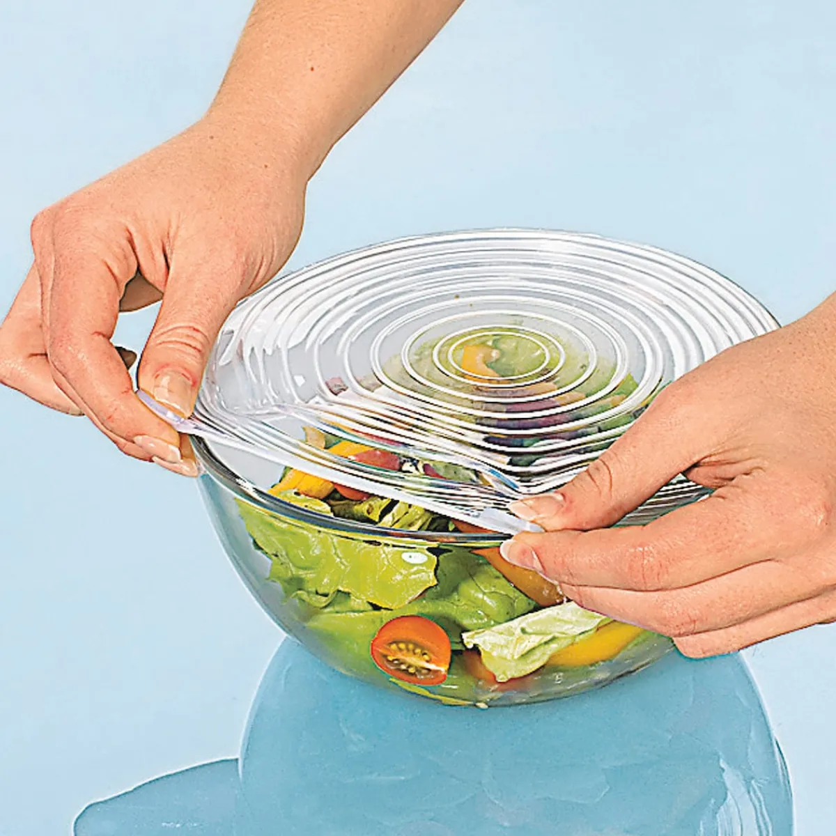 Die moderne Hausfrau Silikondeckel dehnbar, 4 Stück