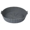 Fritteusen|Die moderne Hausfrau Silikon-Einlage für Heißluftfritteuse 20-23 cm