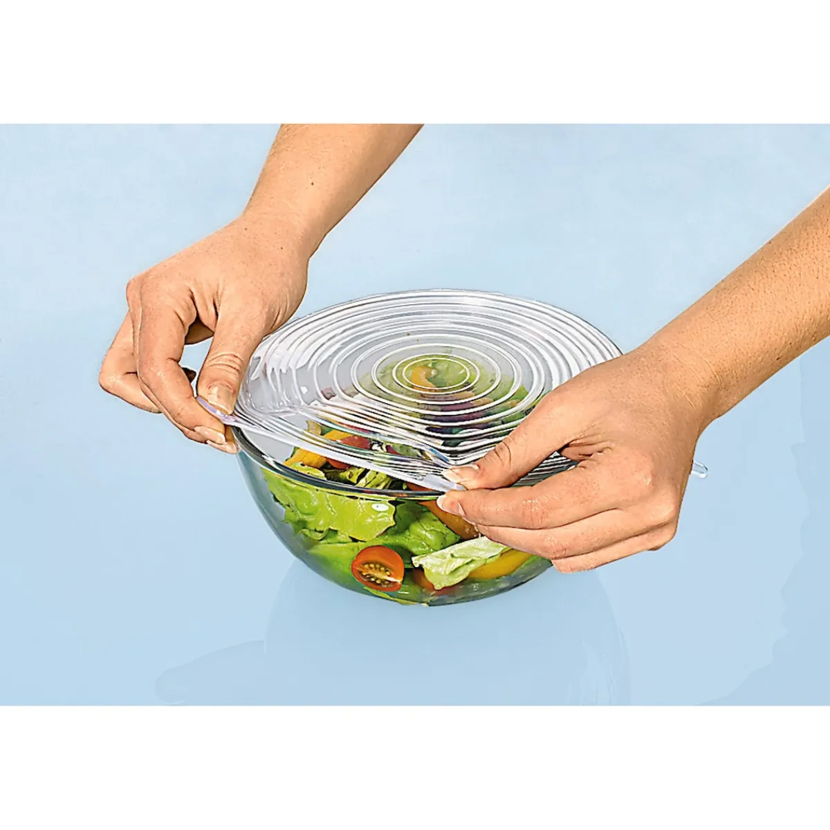 Die moderne Hausfrau Silikon-Flexi-Deckel, 6 Stück