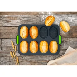Backformen|Die moderne Hausfrau Silikonform „Knusper-Brötchen“