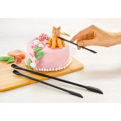 Geniale Küchenhelfer|Die moderne Hausfrau Silikon-Modellier-Set, 3-teilig