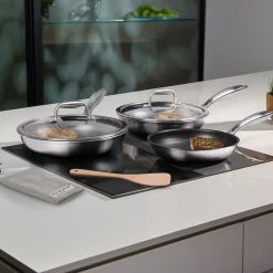 Pfannen|Die moderne Hausfrau SILVERSTAR Edelstahlpfanne Bratpfanne 20 cm | ohne Deckel