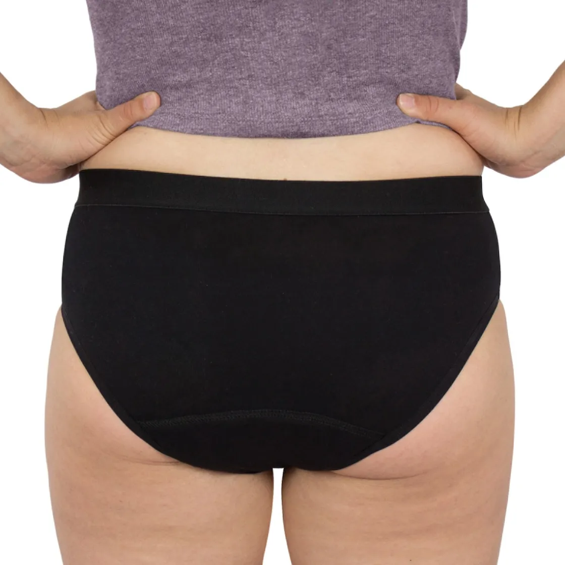 Inkontinenzhosen|Die moderne Hausfrau Slip mit Saugeinlage Schwarz