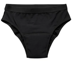 Inkontinenzhosen|Die moderne Hausfrau Slip mit Saugeinlage Schwarz