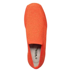 Slipper & Mokassins|Die moderne Hausfrau Slipper mit Keilabsatz „Federleicht“ koralle