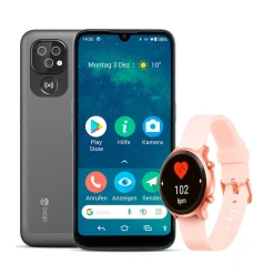 Seniorenhandys|Die moderne Hausfrau Smartphone 8100 & Watch rosé