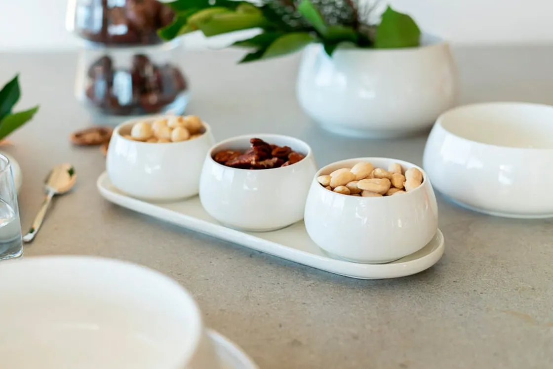 Servierzubehör|Die moderne Hausfrau Snackingset, Porzellan Taya