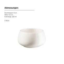 Servierzubehör|Die moderne Hausfrau Snackingset, Porzellan Taya