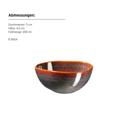 Servierzubehör|Die moderne Hausfrau Snacking-Set, Steinzeug Cordelia Braun