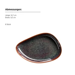 Servierzubehör|Die moderne Hausfrau Snacking-Set, Steinzeug Cordelia Braun