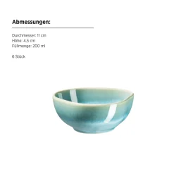 Servierzubehör|Die moderne Hausfrau Snacking-Set, Steinzeug Cordelia Grün