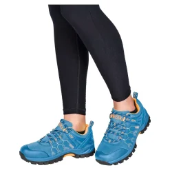 Sportschuhe|Sportschuhe|Die moderne Hausfrau Softshell-Trekkingschuh unisex, wasserabweisend blau/orange