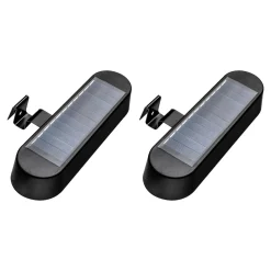 Gartendekoration ·Solarleuchten|Gartendekoration ·Led-Leuchten|Die moderne Hausfrau Solar-Dachrinnenleuchten, 2 Stück