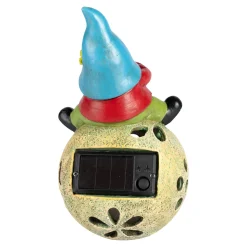 Gartendekoration ·Gartenfiguren|Gartendekoration ·Solarleuchten|Die moderne Hausfrau Solar-Dekofigur-Zwerg Harald